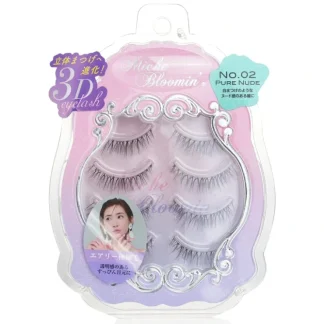 Miche Bloomin' 3D Eyelash - # 02 Pure Nude 4pairs - Fresh Bloom Skin - Premium Skincare Solutions for Nourished, Hydrated, and Radiant Skin Every Day