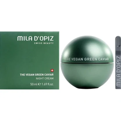 Mila D Opiz The Vegan Green Caviar Night Cream by Mila D Opiz for Women - 1.69 oz Cream - Fresh Bloom Skin - Premium Skincare Solutions for Nourished, Hydrated, and Radiant Skin Every Day
