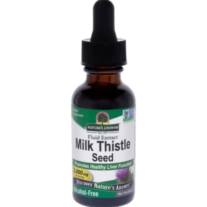 Milk Thistle Seed AF - 2000mg by Natures Answer for Unisex - 1 oz Dietary Supplement - Fresh Bloom Skin - Premium Skincare Solutions for Nourished, Hydrated, and Radiant Skin Every Day