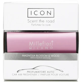 Millefiori Icon Classic PinkCar Air Freshener - Magnolia Blossom & Wood 1pc - Fresh Bloom Skin - Premium Skincare Solutions for Nourished, Hydrated, and Radiant Skin Every Day