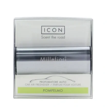 Millefiori Icon Metallo Car Air Freshener - Pompelmo (Shiny Case) 1pc - Fresh Bloom Skin - Premium Skincare Solutions for Nourished, Hydrated, and Radiant Skin Every Day