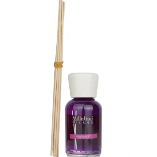 Millefiori Natural Fragrance Diffuser - Volcanic Purple 500ml/16.9oz - Fresh Bloom Skin - Premium Skincare Solutions for Nourished, Hydrated, and Radiant Skin Every Day