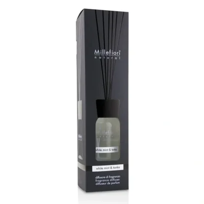 Millefiori Natural Fragrance Diffuser - White Mint & Tonka 500ml/16.9oz - Fresh Bloom Skin - Premium Skincare Solutions for Nourished, Hydrated, and Radiant Skin Every Day