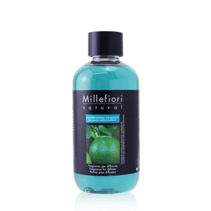 Millefiori Natural Fragrance Diffuser Refill - Mediterranean Bergamot 250ml/8.45oz - Fresh Bloom Skin - Premium Skincare Solutions for Nourished, Hydrated, and Radiant Skin Every Day
