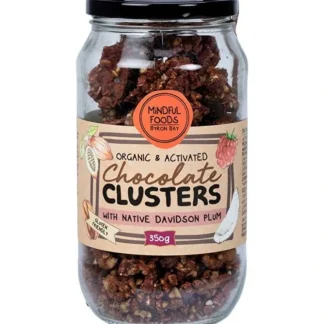 Mindful Foods Chocolate Clusters Davidson Plum Organic & Activated 350g - Fresh Bloom Skin - Premium Skincare Solutions for Nourished, Hydrated, and Radiant Skin Every Day