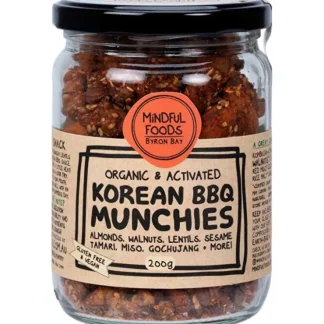 Mindful Foods Korean BBQ Munchies Organic & Activated 200g - Fresh Bloom Skin - Premium Skincare Solutions for Nourished, Hydrated, and Radiant Skin Every Day