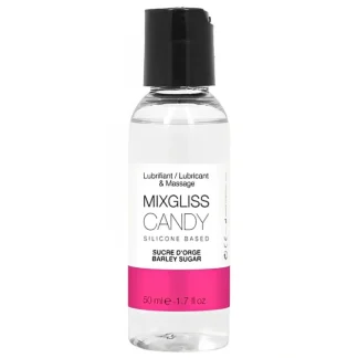 MIXGLISS Candy 2 in 1 Silicone Based Lubricant & Massage - Barley Sugar 50ml / 1.7oz - Fresh Bloom Skin - Premium Skincare Solutions for Nourished, Hydrated, and Radiant Skin Every Day