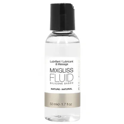 MIXGLISS Nature 2 in 1 Silicone Based Lubricant & Massage - Natural 50ml / 1.7oz - Fresh Bloom Skin - Premium Skincare Solutions for Nourished, Hydrated, and Radiant Skin Every Day