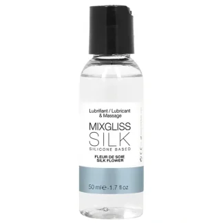MIXGLISS Silk 2 in 1 Silicone Based Lubricant & Massage - Silk Flower 50ml / 1.7oz - Fresh Bloom Skin - Premium Skincare Solutions for Nourished, Hydrated, and Radiant Skin Every Day