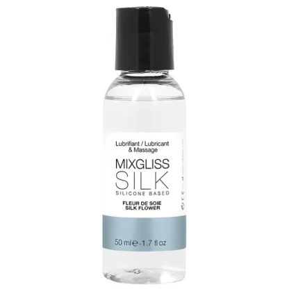 MIXGLISS Silk 2 in 1 Silicone Based Lubricant & Massage - Silk Flower 50ml / 1.7oz - Fresh Bloom Skin - Premium Skincare Solutions for Nourished, Hydrated, and Radiant Skin Every Day