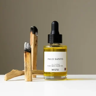 MIZU Palo Santo Perfumed Hair Oil?30ml #Organic/hair-nourishing/strengthen/repair/add healthy shine/scent 1pc?30ml Fixed Size - Fresh Bloom Skin - Premium Skincare Solutions for Nourished, Hydrated, and Radiant Skin Every Day