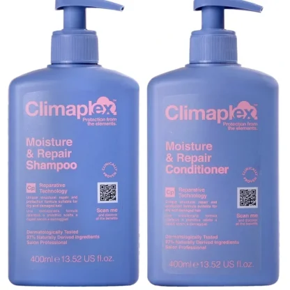 Moisture and Repair Conditioner and Moisture and Repair Shampoo Kit by Climaplex for Unisex - 2 Pc Kit 13.52oz Conditioner, 13.52oz Shampoo - Fresh Bloom Skin - Premium Skincare Solutions for Nourished, Hydrated, and Radiant Skin Every Day