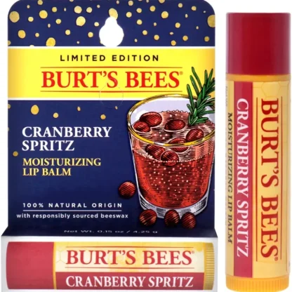 Moisturizing Lip Balm Limited Edition - Cramberry Spritz by Burts Bees for Unisex - 0.15 oz Lip Balm - Fresh Bloom Skin - Premium Skincare Solutions for Nourished, Hydrated, and Radiant Skin Every Day