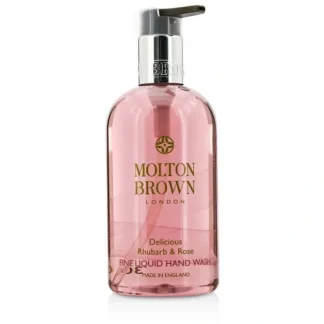 Molton Brown Delicious Rhubarb & Rose Fine Liquid Hand Wash 300ml/10oz - Fresh Bloom Skin - Premium Skincare Solutions for Nourished, Hydrated, and Radiant Skin Every Day