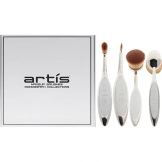 Monograph Collection Makeup Brushes by Artis for Women - 3 Pc Elite Oval 7 Brush - Mirror, Elite Oval 3 Brush - Mirror, Elite Linear 1 Brush - Mirror - Fresh Bloom Skin - Premium Skincare Solutions for Nourished, Hydrated, and Radiant Skin Every Day