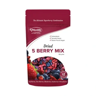 Morlife Dried Five Berry Mix Ultimate Superberry Mix 150g - Fresh Bloom Skin - Premium Skincare Solutions for Nourished, Hydrated, and Radiant Skin Every Day