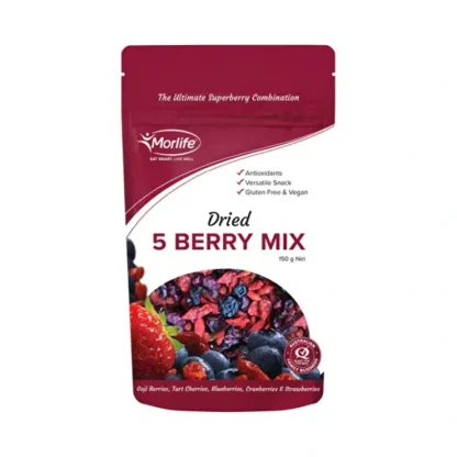 Morlife Dried Five Berry Mix Ultimate Superberry Mix 150g - Fresh Bloom Skin - Premium Skincare Solutions for Nourished, Hydrated, and Radiant Skin Every Day