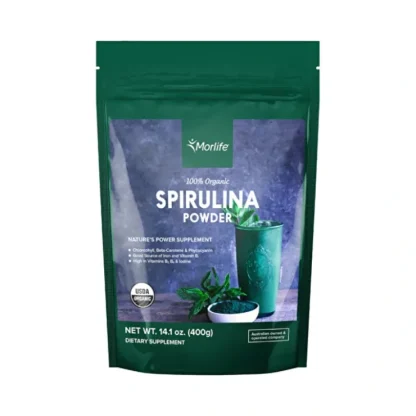Morlife Organic Spirulina 400g - Fresh Bloom Skin - Premium Skincare Solutions for Nourished, Hydrated, and Radiant Skin Every Day