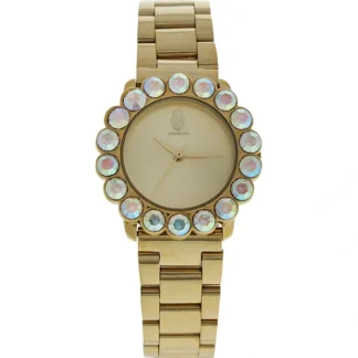 MSHSCG-2 Scarlett - Gold Stainless Steel Bracelet Watch by Manoush for Women - 1 Pc Watch - Fresh Bloom Skin - Premium Skincare Solutions for Nourished, Hydrated, and Radiant Skin Every Day
