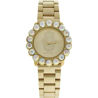 MSHSCG Scarlett Hand - Gold Stainless Steel Bracelet Watch by Manoush for Women - 1 Pc Watch - Fresh Bloom Skin - Premium Skincare Solutions for Nourished, Hydrated, and Radiant Skin Every Day