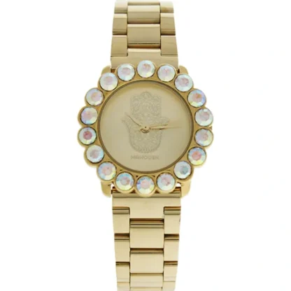 MSHSCG Scarlett Hand - Gold Stainless Steel Bracelet Watch by Manoush for Women - 1 Pc Watch - Fresh Bloom Skin - Premium Skincare Solutions for Nourished, Hydrated, and Radiant Skin Every Day