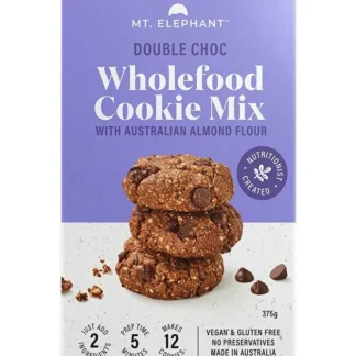 Mt. Elephant Wholefood Cookie Mix Double Choc 5x375g - Fresh Bloom Skin - Premium Skincare Solutions for Nourished, Hydrated, and Radiant Skin Every Day