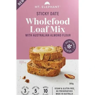 Mt. Elephant Wholefood Loaf Mix Sticky Date 5x300g - Fresh Bloom Skin - Premium Skincare Solutions for Nourished, Hydrated, and Radiant Skin Every Day