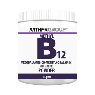 MTHFR Group Mecobalamin (Co-Methylcobalamin) B12 Powder 75g - Fresh Bloom Skin - Premium Skincare Solutions for Nourished, Hydrated, and Radiant Skin Every Day