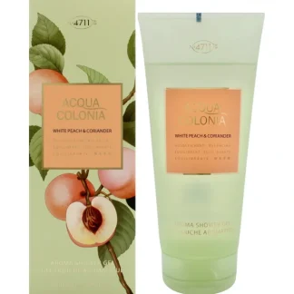 Muelhens 4711 Acqua Colonia White Peach and Coriander by Muelhens for Women - 6.8 oz Shower Gel - Fresh Bloom Skin - Premium Skincare Solutions for Nourished, Hydrated, and Radiant Skin Every Day