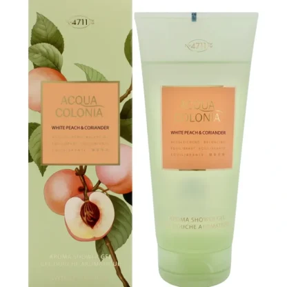 Muelhens 4711 Acqua Colonia White Peach and Coriander by Muelhens for Women - 6.8 oz Shower Gel - Fresh Bloom Skin - Premium Skincare Solutions for Nourished, Hydrated, and Radiant Skin Every Day