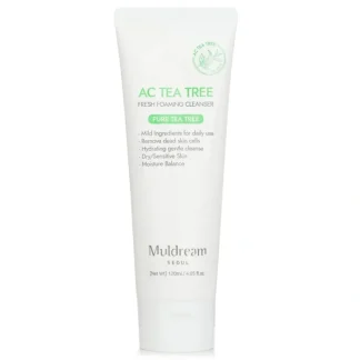 Muldream AC Tea Tree Fresh Foaming Cleanser 120ml/4.05oz - Fresh Bloom Skin - Premium Skincare Solutions for Nourished, Hydrated, and Radiant Skin Every Day