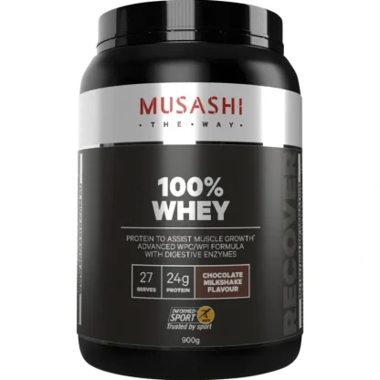 Musashi 100% Whey Chocolate Milkshake 900g - Fresh Bloom Skin - Premium Skincare Solutions for Nourished, Hydrated, and Radiant Skin Every Day