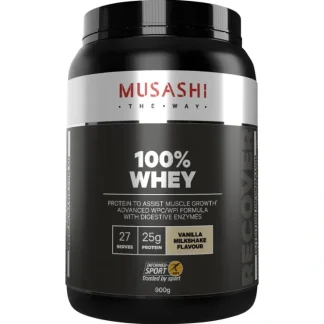 Musashi 100% Whey Vanilla Milkshake 900g - Fresh Bloom Skin - Premium Skincare Solutions for Nourished, Hydrated, and Radiant Skin Every Day