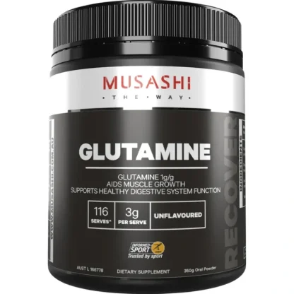 Musashi Glutamine Unflavoured 350g - Fresh Bloom Skin - Premium Skincare Solutions for Nourished, Hydrated, and Radiant Skin Every Day