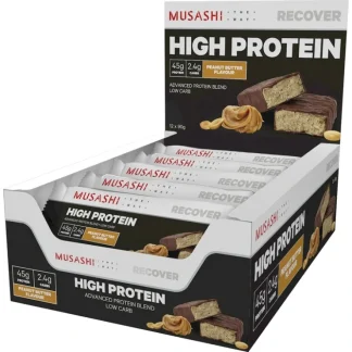 Musashi High Protein Peanut Butter 90g X 12 - Fresh Bloom Skin - Premium Skincare Solutions for Nourished, Hydrated, and Radiant Skin Every Day