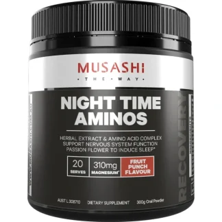 Musashi Night Time Aminos Fruit Punch 300g - Fresh Bloom Skin - Premium Skincare Solutions for Nourished, Hydrated, and Radiant Skin Every Day