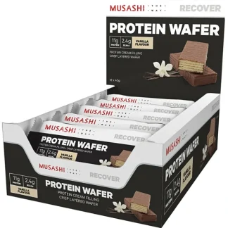 Musashi Protein Wafer Vanilla 40g X 12 - Fresh Bloom Skin - Premium Skincare Solutions for Nourished, Hydrated, and Radiant Skin Every Day
