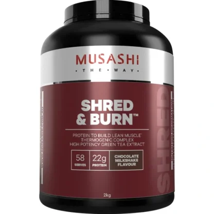 Musashi Shred & Burn Chocolate Milkshake 2 kg - Fresh Bloom Skin - Premium Skincare Solutions for Nourished, Hydrated, and Radiant Skin Every Day