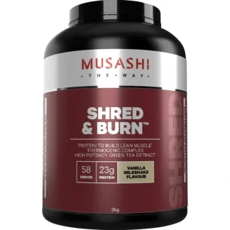 Musashi Shred & Burn Vanilla Milkshake 2 kg - Fresh Bloom Skin - Premium Skincare Solutions for Nourished, Hydrated, and Radiant Skin Every Day