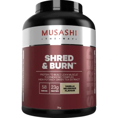 Musashi Shred & Burn Vanilla Milkshake 2 kg - Fresh Bloom Skin - Premium Skincare Solutions for Nourished, Hydrated, and Radiant Skin Every Day