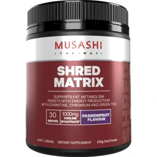 Musashi Shred Matrix Passionfruit 270g - Fresh Bloom Skin - Premium Skincare Solutions for Nourished, Hydrated, and Radiant Skin Every Day
