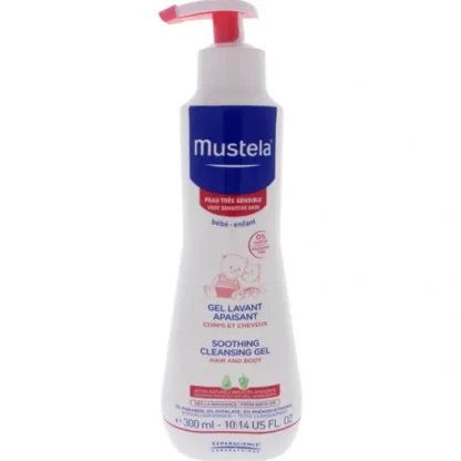 Mustela Soothing Cleansing Gel Hair and Body by Mustela for Kids - 10.14 oz Gel - Fresh Bloom Skin - Premium Skincare Solutions for Nourished, Hydrated, and Radiant Skin Every Day