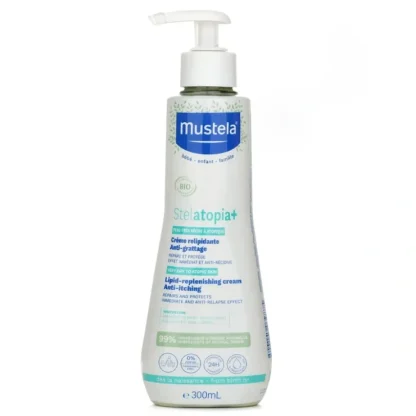 Mustela Stelatopia+ Lipid Replenishing Cream 300ml - Fresh Bloom Skin - Premium Skincare Solutions for Nourished, Hydrated, and Radiant Skin Every Day