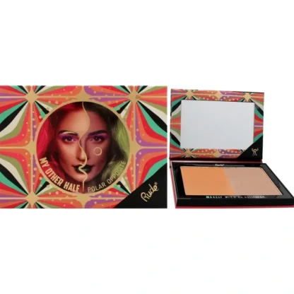 My Other Half Duo Shade Face Palette - Polar Opposite by Rude Cosmetics for Women - 0.4 oz Makeup - Fresh Bloom Skin - Premium Skincare Solutions for Nourished, Hydrated, and Radiant Skin Every Day