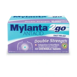 Mylanta 2go Double Strength Chewable Tablets 48 - Fresh Bloom Skin - Premium Skincare Solutions for Nourished, Hydrated, and Radiant Skin Every Day