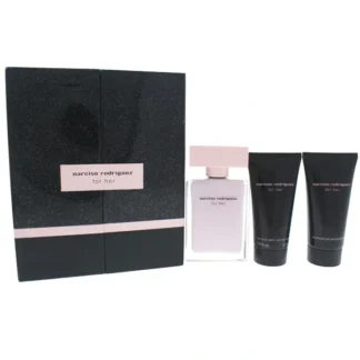 Narciso Rodriguez Narciso Rodriguez by Narciso Rodriguez for Women - 3 Pc Gift Set 1.6oz EDP Spray, 1.6oz Body Lotion, 1.6oz Shower Gel - Fresh Bloom Skin - Premium Skincare Solutions for Nourished, Hydrated, and Radiant Skin Every Day