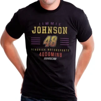 NASCAR Mens Classic Crew Tee - Jimmie Johnson - 2 Black by DelSol for Men - 1 Pc T-Shirt (L) - Fresh Bloom Skin - Premium Skincare Solutions for Nourished, Hydrated, and Radiant Skin Every Day