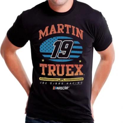 NASCAR Mens Classic Crew Tee - Martin Truex Jr - 7 Black by DelSol for Men - 1 Pc T-Shirt (L) - Fresh Bloom Skin - Premium Skincare Solutions for Nourished, Hydrated, and Radiant Skin Every Day