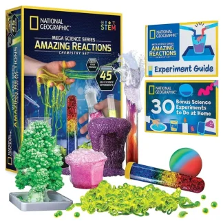 National Geographic Explorer Science Series - Amazing Reactions Chemistry Kit 28 x 7.6 x 31cm - Fresh Bloom Skin - Premium Skincare Solutions for Nourished, Hydrated, and Radiant Skin Every Day