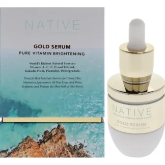 Native Gold Pure Vitamin Brightening Serum by Klara for Women - 1.01 oz Serum - Fresh Bloom Skin - Premium Skincare Solutions for Nourished, Hydrated, and Radiant Skin Every Day